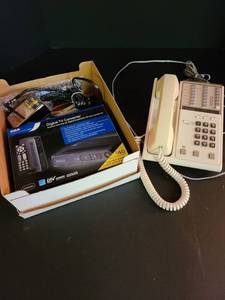 lot 2034 image: Digital TV converter and telephone