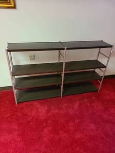 lot 2045 image: Shelving unit Approximately 5 w X 3 ft tall