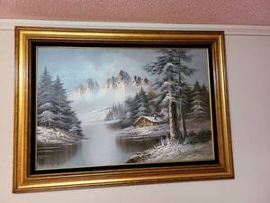 lot 2046 image: Boil on canvas approximately 36 by 30