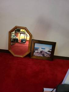 lot 2052 image: Mirror and wall art