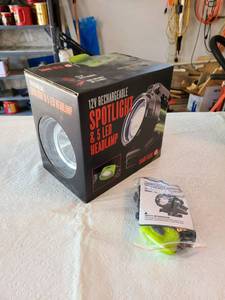 lot 3006 image: Spotlight and headlamp