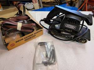 lot 3034 image: Craftsman 3 belt sander With stand