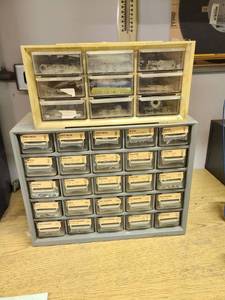 lot 3086 image: Garage organizer with contents