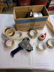 lot 3098 image: Assorted tape and tape gun