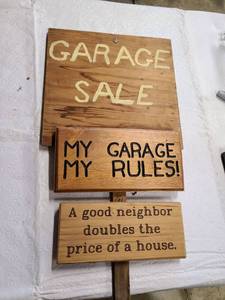 lot 3128 image: Assorted signs