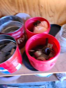 lot 4006 image: Assorted nails and garage items