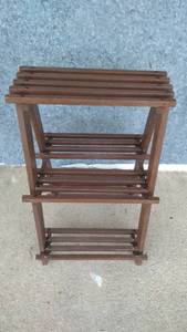 lot 243 image: Wooden Ladder-Style Stand