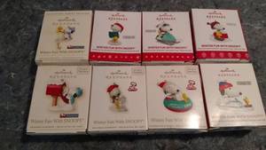 lot 287 image: Collectible Peanuts Hallmark Keepsake Ornaments Lot of 8 #2