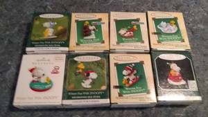lot 288 image: Collectible Peanuts Hallmark Keepsake Ornaments Lot of 8 #3