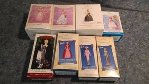 lot 292 image: Collectible Hallmark Keepsake Barbie Ornaments lot of 8 #2