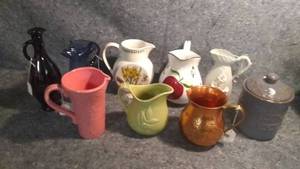lot 314 image: Large Lot of Decorative Pitchers and More