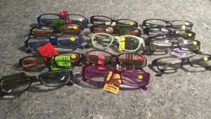 lot 336 image: Lot of 14 Pairs of Reading Glasses Various Lenses
