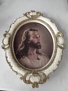 lot 6091 image: 1963 Picture of Jesus with Frame