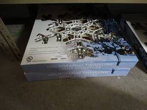 lot 2824 image: Holographic Twinkling Light Sculpture