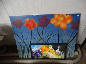 lot 2850 image: Robert McGuinty Floral Artwork