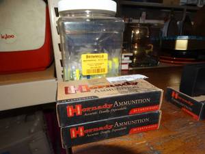 lot 3064 image: 2 boxes of Hornady Bullet tips & ear plugs
