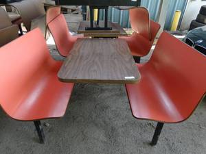 lot 3139 image: Red Seat Restaurant Booth