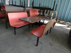lot 3140 image: Red Seat Restaurant Booth