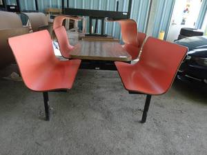 lot 3141 image: Red Seat Restaurant Booth