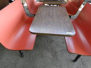 lot 3143 image: Red Seat Restaurant Booth