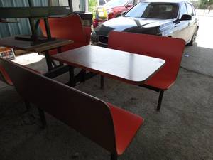 lot 3145 image: Red Seat Restaurant Booth
