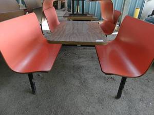 lot 3146 image: Red Seat Restaurant Booth