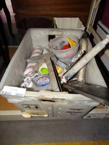 lot 3052 image: Lot of misc. paint supplies