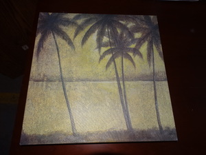 lot 3170 image: palm tree wall art