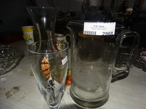 lot 2968 image: Lot of Glassware with Wine Saver