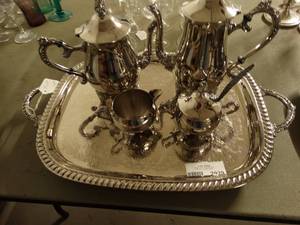 lot 2929 image: Silver Serving Set