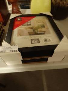 lot 2933 image: Lot of 2 8x10 Black Picture Frames