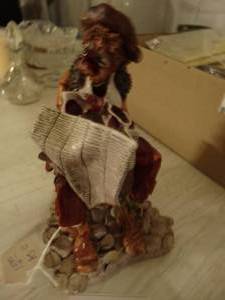 lot 2941 image: Sad Clown Figurine