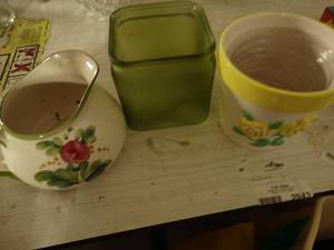lot 2943 image: Lot of Planters and a Pitcher