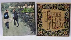 lot 117 image: Three Dog Night 1972 LP  Seven Separate Fools  with 6 cards  Bonus Simon & Garfunkel Album