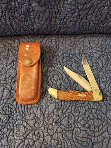 lot 9026 image: Case Buck Knife with Belt Case
