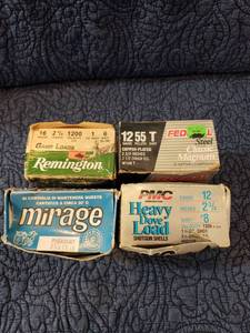 lot 9029 image: Shotgun Shells 12 gauge and 16 Gauge - Missing about 5 rounds a box