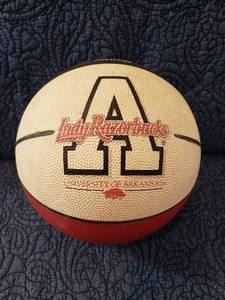 lot 9048 image: Lady Razorbacks Signed Basketball