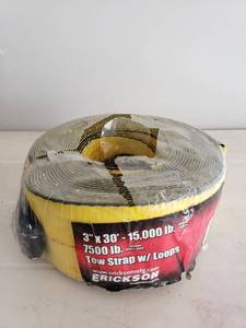 lot 9097 image: Erickson 15000 lb Tow Strap - Never Used