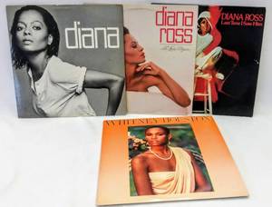 lot 5017 image: 3 Diana Ross Albums from the 70s & 80s  Grammy Award Winning Whitney Houstons First Album
