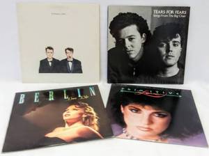 lot 5018 image: 4 Exemplary Albums from the 80s  Miami Sound Machine, Tears for Fears, Berlin & The Pet Shop Boys