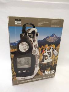 lot 5049 image: NIB - Jeep Portable Tv, AmFM Weatherband Flashlight & Flourescent Lantern