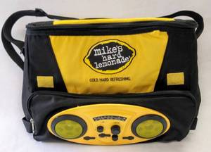 lot 5050 image: Mikes Hard Lemonade Cooler with Radio  Works