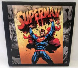 lot 5056 image: Framed Picture of DC Comics Superman  10 x 10