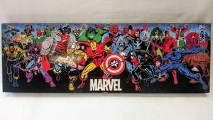 lot 5057 image: Open Road Brands Marvel Avengers Framed Wall Art  30 x 10