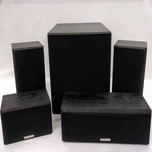 lot 5064 image: Kenwood (KS-201 HT) Subwoofer Home Theater Speaker Set  Tested
