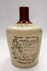 lot 5074 image: Vintage Lockes Kilbeggan Irish Whisky Crock Jug
