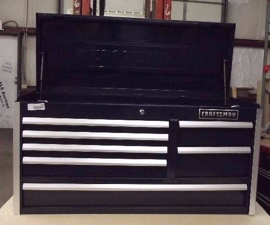 lot 4232 image: NEWCraftsman 40 7-Drawer Heavy-Duty Ball Bearing Top Chest