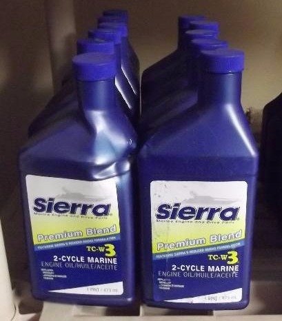 lot 4227 image: Lot of Sierra Premium Blend Marine Engine Oil