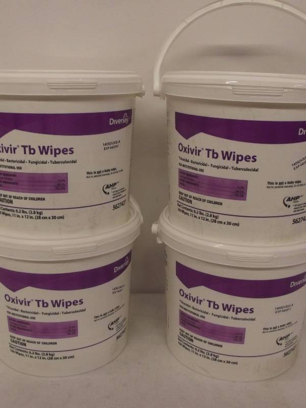lot 4279 image: Lot of 4 Oxivir Tb Wipes