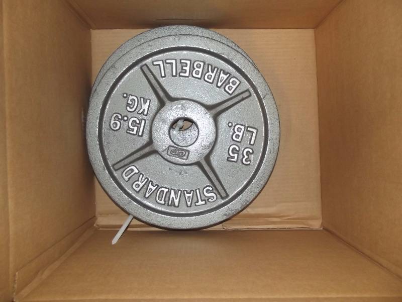 lot 4291 image: NEWLot of 35 lb Standard Barbell